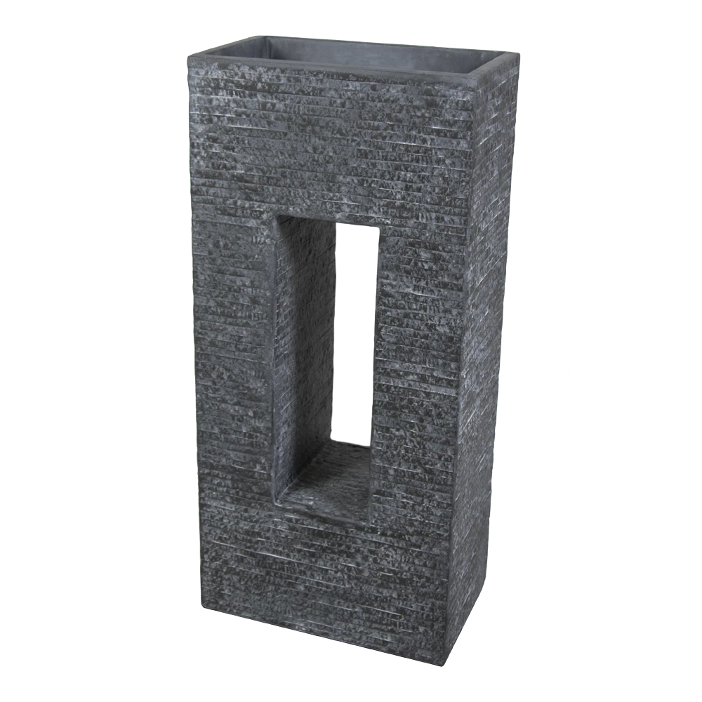 Plantenbak Utah Partition Window - L45 X B27 X H96cm - Donkergrijs