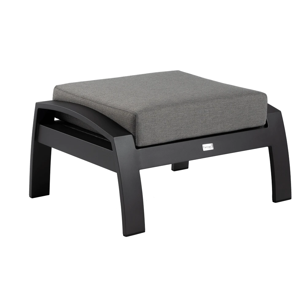 Valencia Lounge Voetenbank - Charcoal