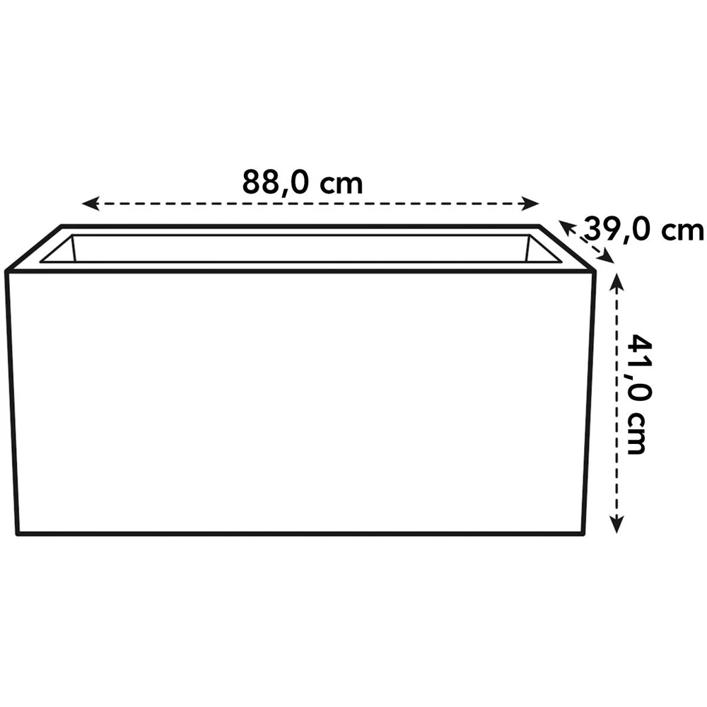 Elho Vivo Matt Finish Lang Wielen 90cm - Living Black - Afbeelding 4