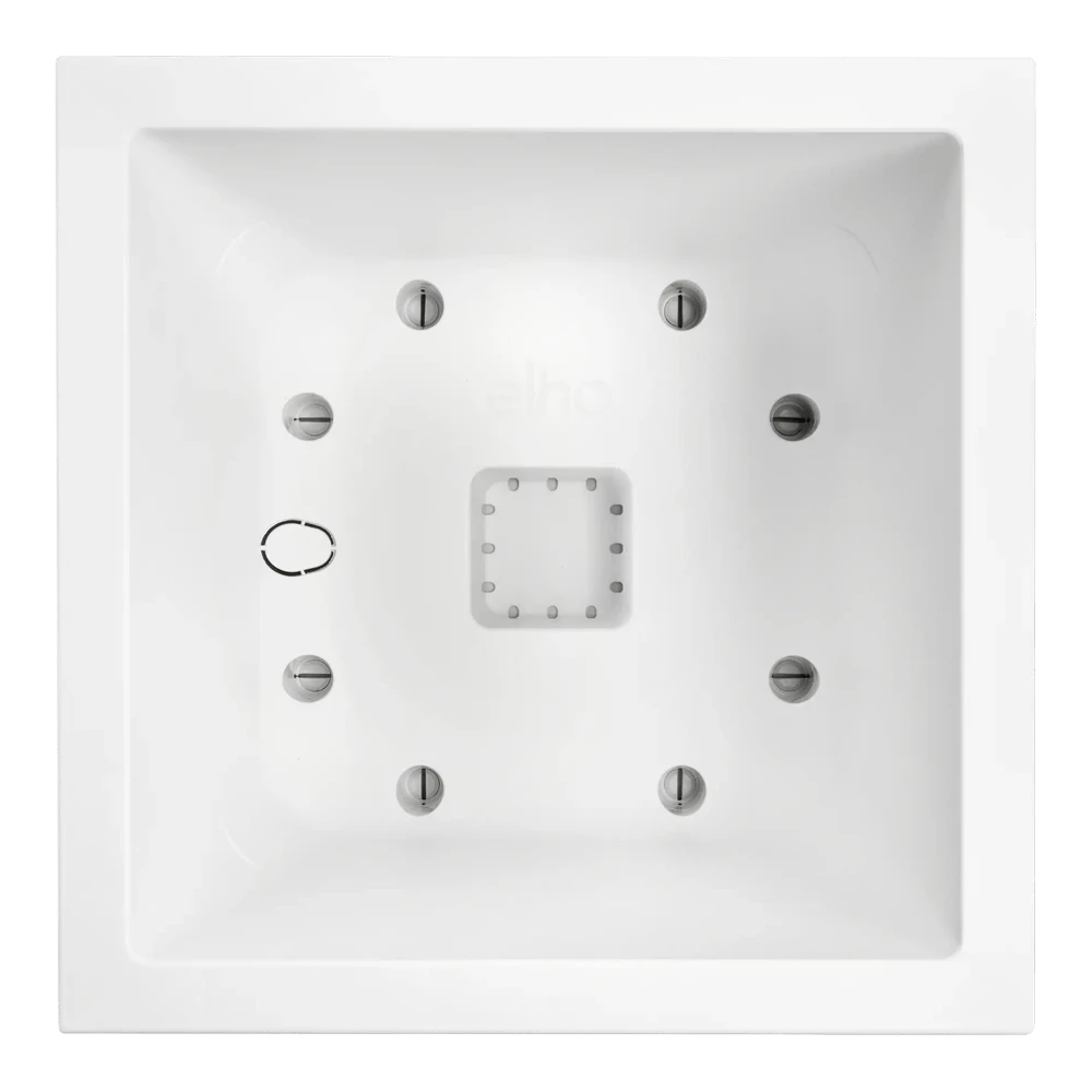 Elho Vivo Next Vierkant Wielen 40cm - Wit - Afbeelding 3