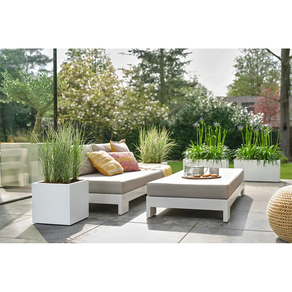 Elho Vivo Next Vierkant Wielen 40cm - Wit - Afbeelding 7