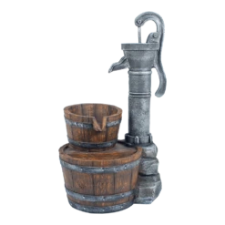 Waterornament Pomp Met Vaten - 74cm Hoog - Polystone