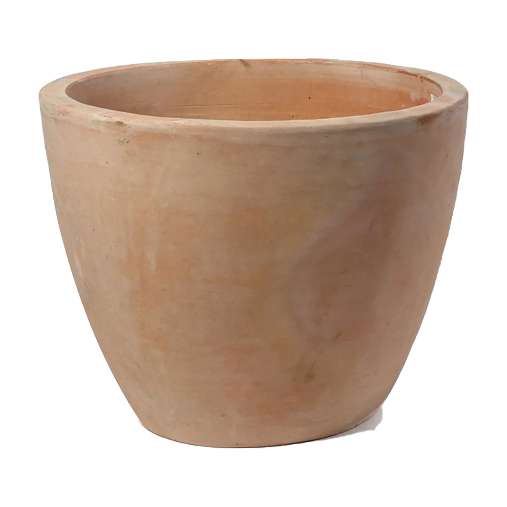 Bloempot Whitewash Egg - D31 X H27cm - Oranje